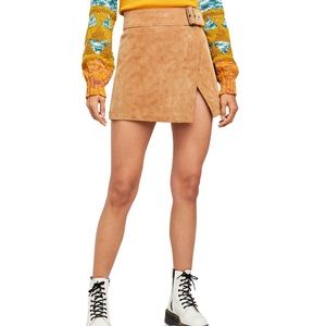 Free people wrap mini skirt - NWT